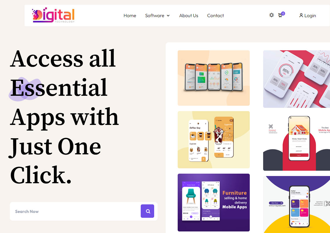 Website Marketplace Produk Digital