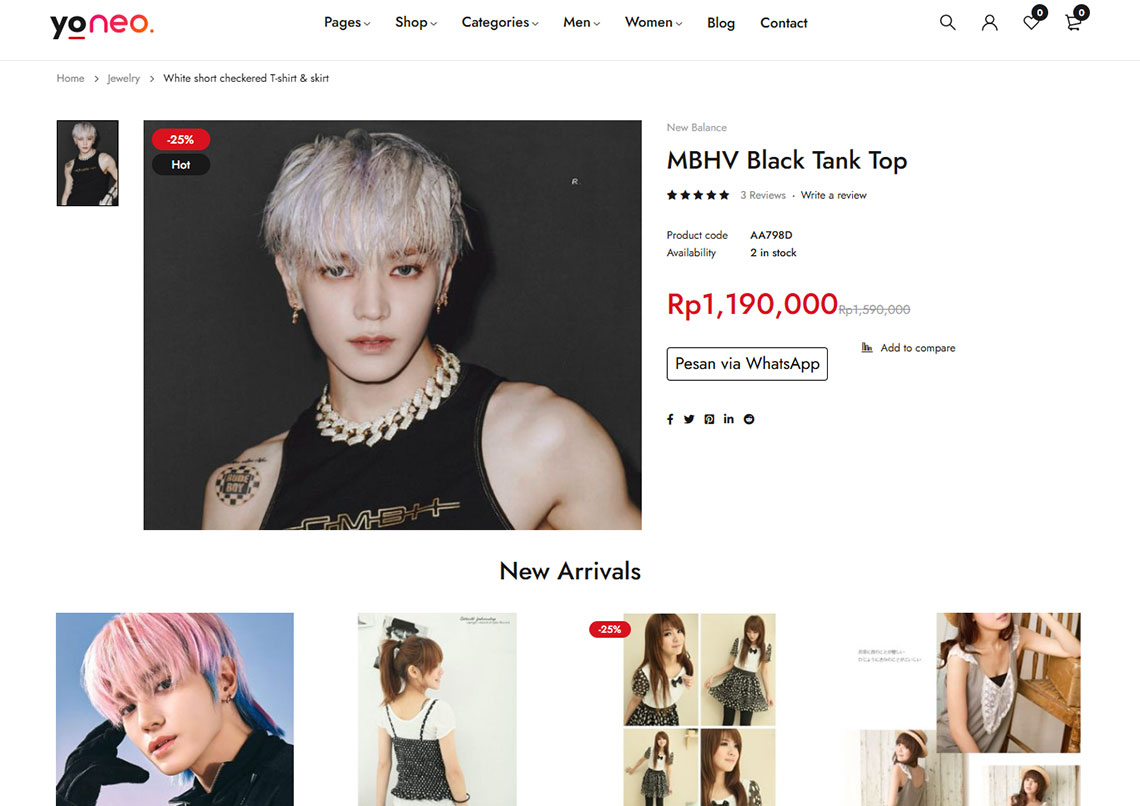 Membuat Website Online Shop dengan Order Via WhatsApp
