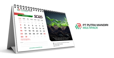 DESAIN KALENDER MEJA 2025 "PT PUTRA MANDIRI MULTIPACK"