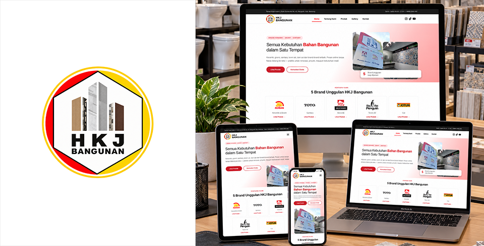 Website Toko Bahan Bangunan "HKJ"